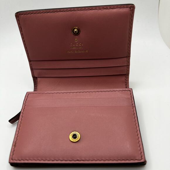 GUC Gucci Cherry Pink GG Bifold Wallet - Picture 5 of 9